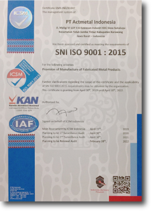 ISO9001(品質マネジメントシステム)の構築と運用